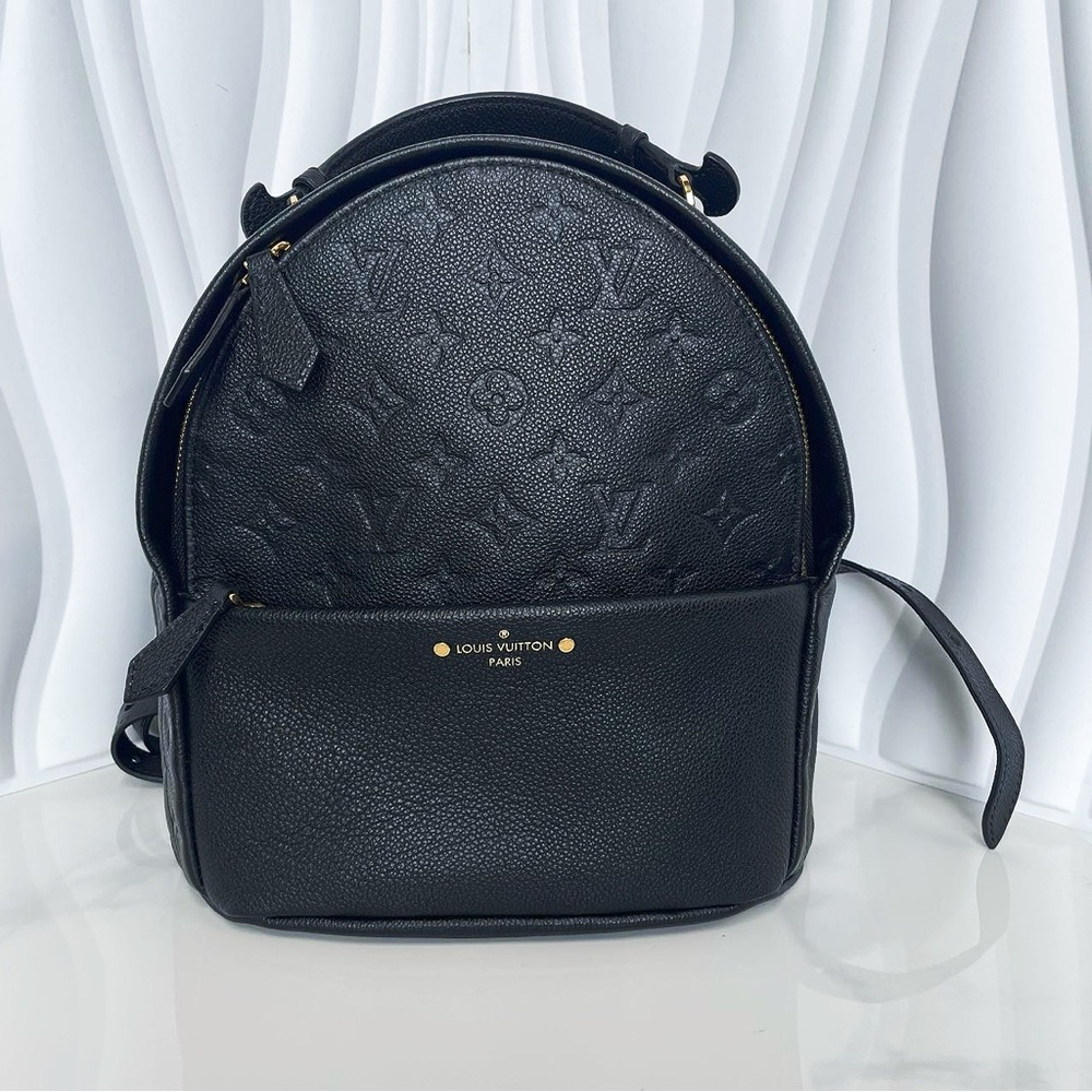 Louis Vuitton Black Empreinte Leather Sorbonne Backpack